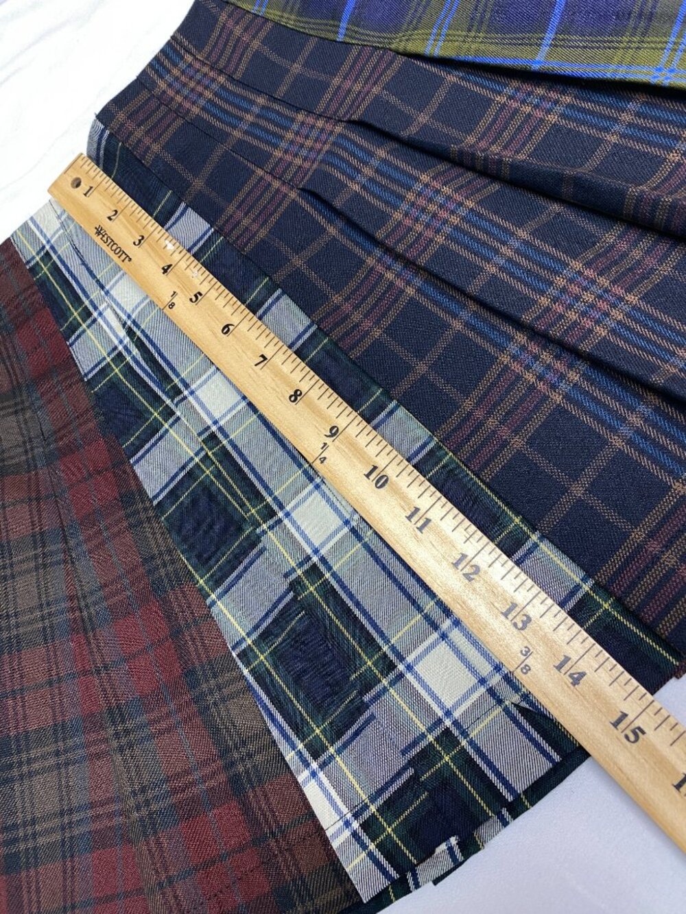 NWT Avec Les Filles Multi-Plaid Pleated Mini Skirt - Size 0 - Picture 10 of 10